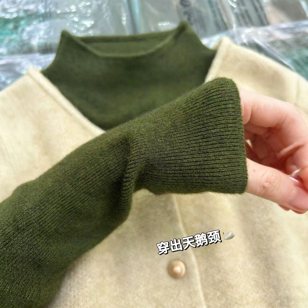 花倾慕奶fufu软糯针织打底衫女