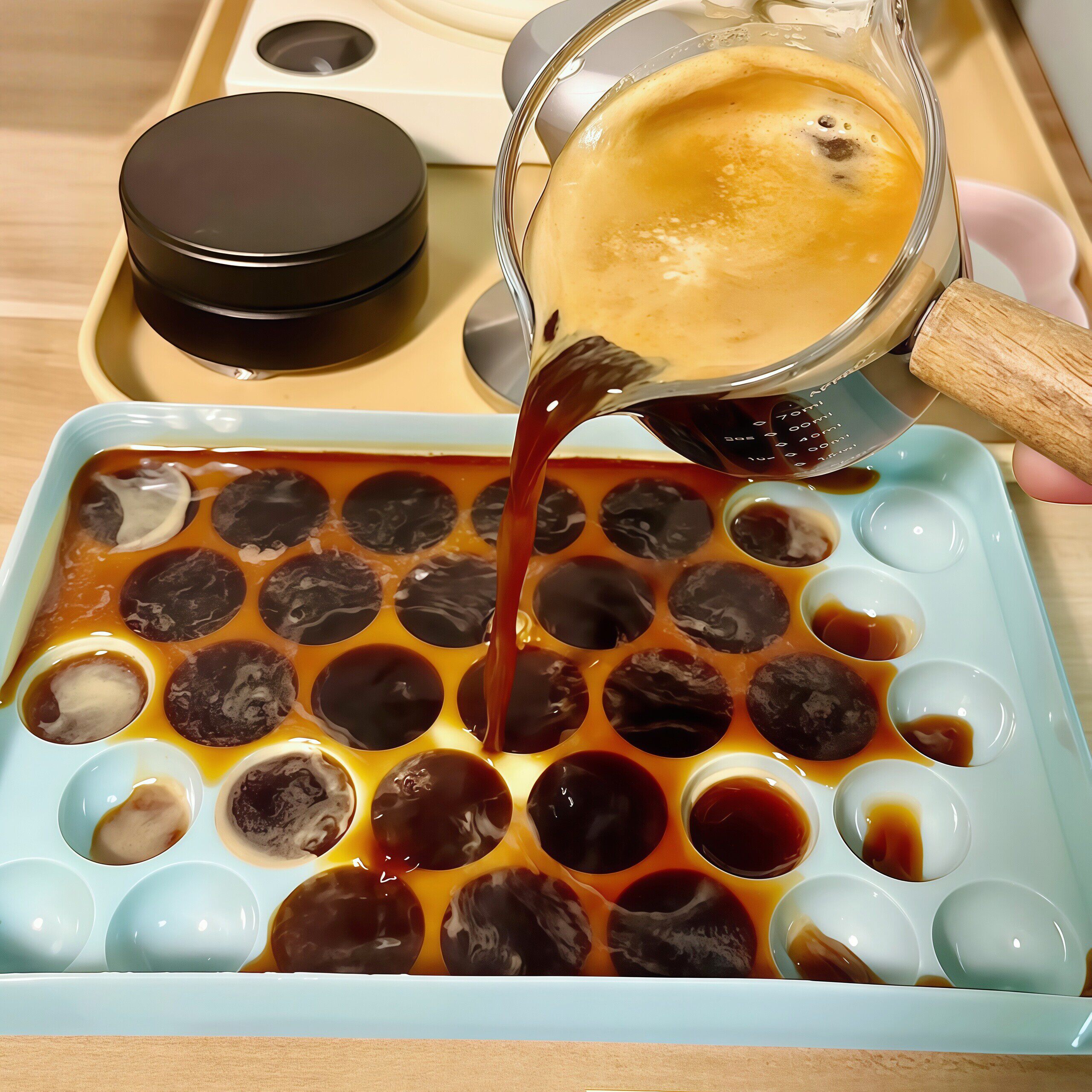 咖啡冰块diy！小冰球威士忌模具食品级冰格制冰盒家用冰箱专用