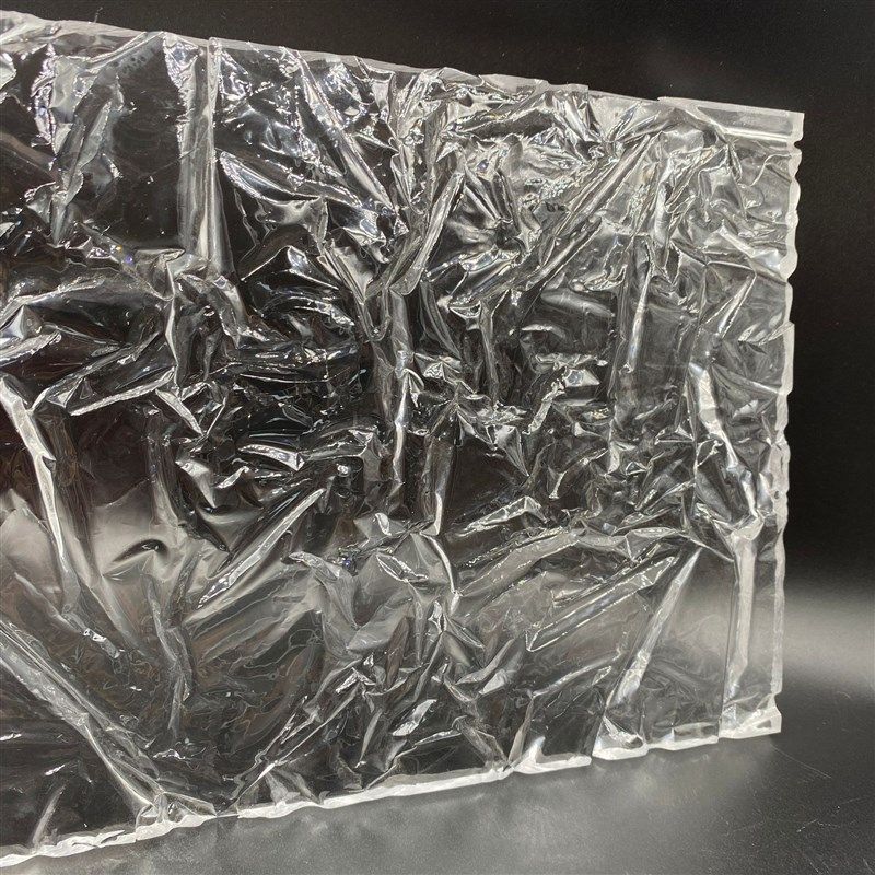 急速发货单双面冰裂纹有机玻璃不规则褶皱纹压克力板冰花屏风隔断