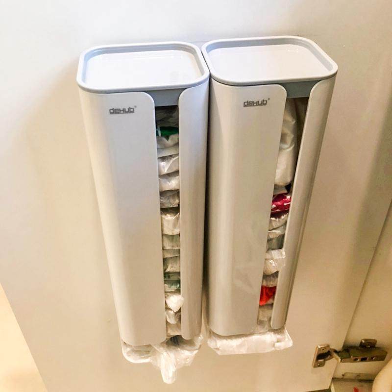 垃圾袋收纳盒壁挂式懒人挂壁厨房袋子新款抽取盒塑料袋收集器其他