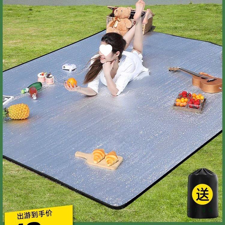 防潮垫户外露营垫地垫加厚铝膜野餐垫便携防水帐篷垫子打地铺睡垫