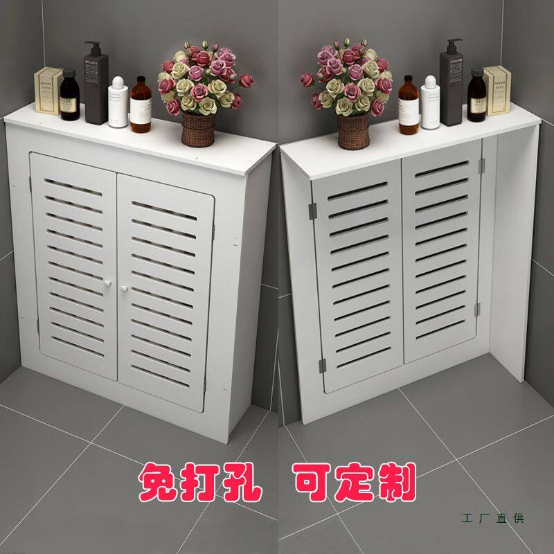 定地暖分水器遮挡罩贴墙洞口遮挡盖板暖气装饰柜弱电箱地暖遮挡门