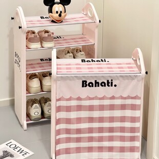 鞋架家用室内好看多层可爱鞋架子宿舍门口小型鞋子防尘简易窄鞋柜