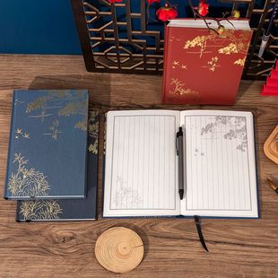 诗词摘抄本复古风古诗词国潮日记本新款汉元素简约古风笔记本子