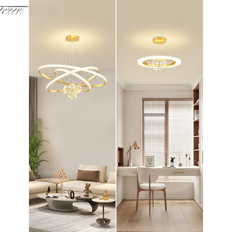 轻奢网红客厅吊灯大厅餐厅主卧室吸顶灯具感现代简约新款