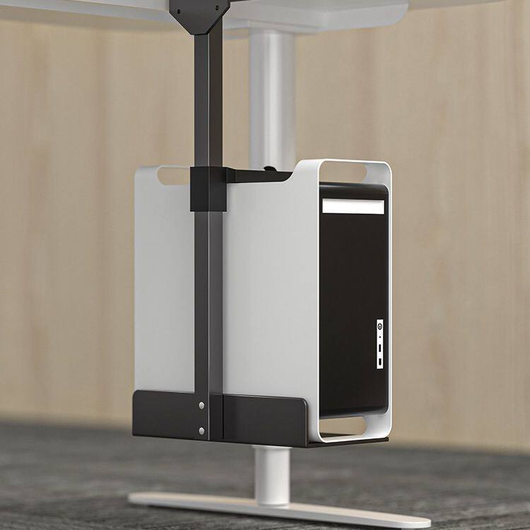 桌底悬挂主机托架电脑悬浮置物架办公台式主机箱吊架托盘金属支架