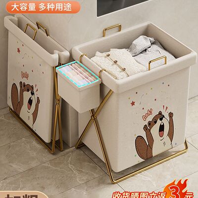 脏衣篓家用脏衣服收纳筐桶袋卧室可折叠洗衣篮布艺浴室放衣物神器