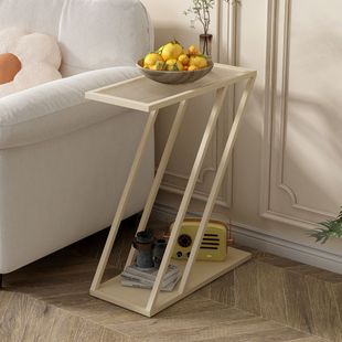 客厅沙发极窄边几移动茶几卧室简易床头柜小型窄小置物架家用角几