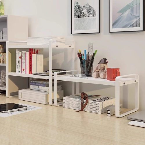 办公桌面置物架桌上书架书桌收纳学生宿舍化妆品多层台面分层架子