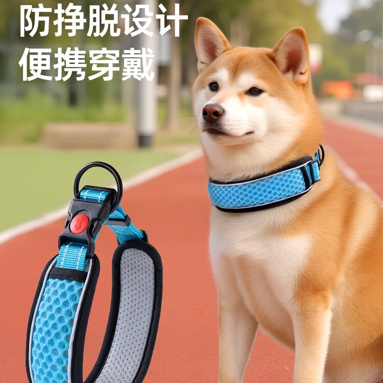 脖圈狗狗项圈脖套狗链颈圈大小中型犬遛狗绳子牵引绳柴犬宠物狗圈