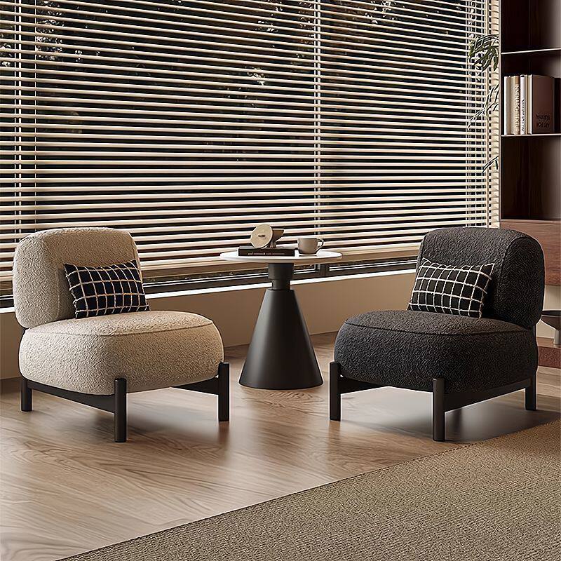 懒人沙发家用午休客厅休闲单人沙发椅卧室小户型阳台中古风格椅子