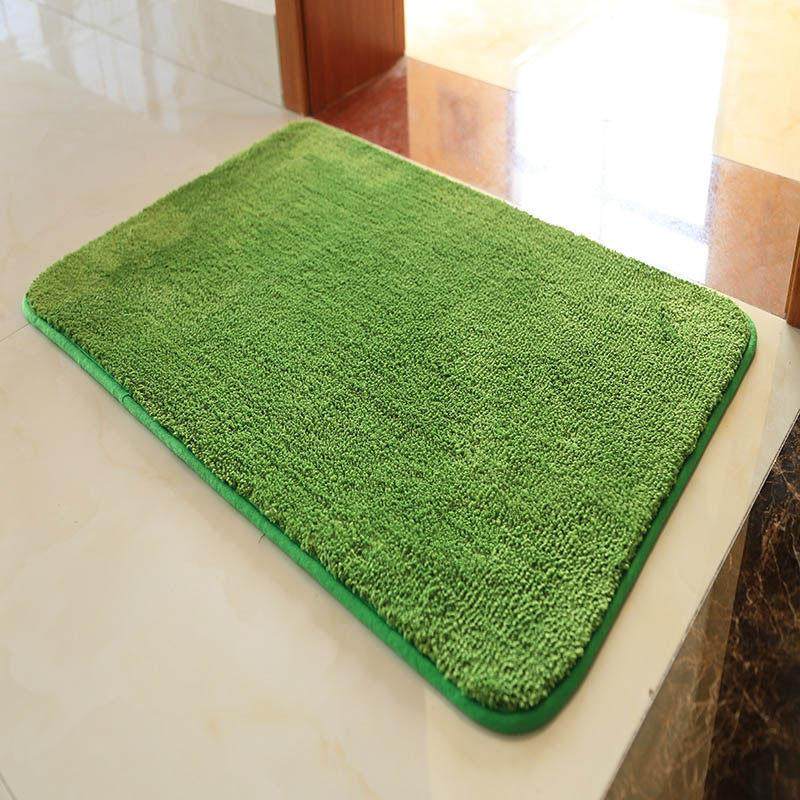 加厚纯绿色入户进门地垫卫生间门口吸水防滑垫定制客厅大地毯不掉,居家布艺,家用脚垫,淘宝优惠券,粉丝福利购,淘宝优惠卷