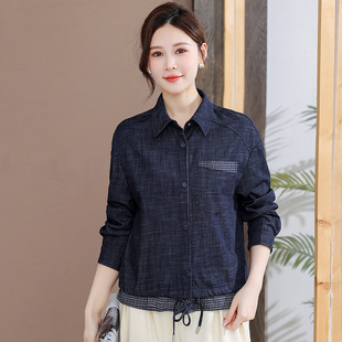 气质POLO领外套女短款2026年春季新款韩版简约时尚优雅休闲上衣潮