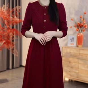 连衣裙2026新款女春秋十三行今年流行爆款妈妈高档长袖轻奢高级感