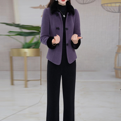 小香风时尚套装女秋冬2025新款时髦洋气高级感贵夫人两件套裤