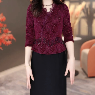 连衣裙2026新款女春秋十三行今年流行爆款妈妈高档长袖轻奢高级感