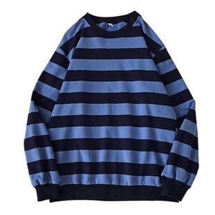 striped 条纹卫衣 long Couples sleeved 长袖 thin hoodie情侣薄款