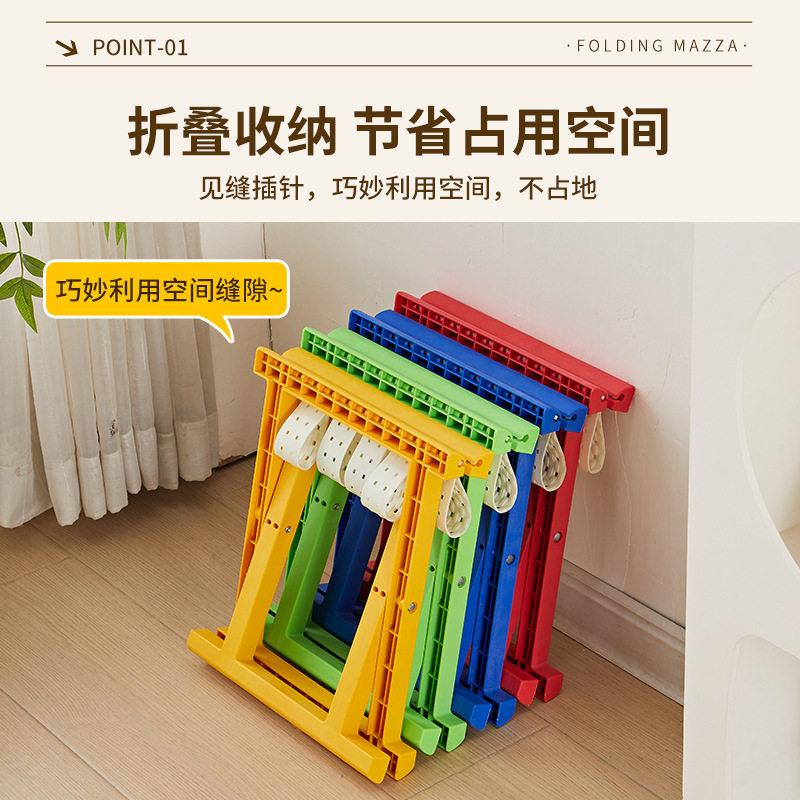 家用彩烤色马扎户外钓鱼凳市摆摊马扎纳户外烧野马扎炊便携收夜折 - 实物图