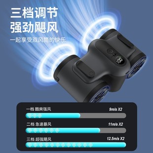移动挂脖风扇可充电工T作防暑降温用品 工地大风力挂腰风扇便q携式