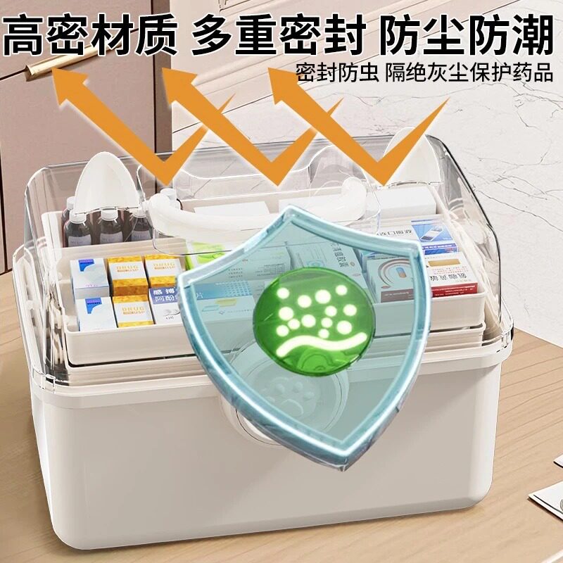 【下单立减50】【家家需要好物】多层可收纳家用多功能折叠药箱A1