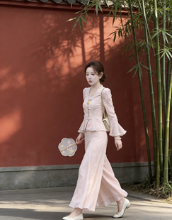 2025秋季 套装 新款 早秋穿搭一整套轻奢爆款 新中式 气质女装 国风时尚