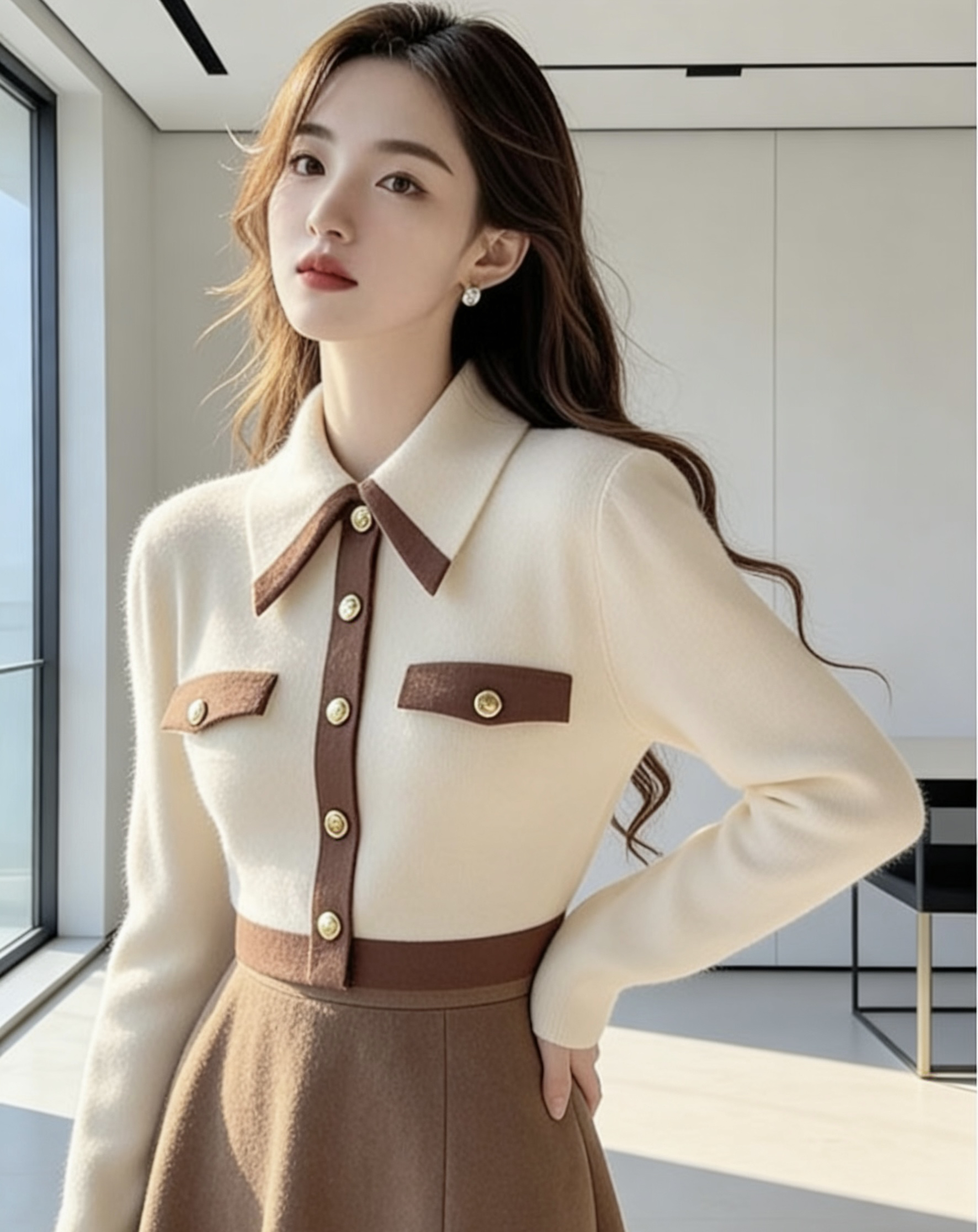 2025秋冬新款法式复古气质连衣裙女秋季高级感气质收腰显瘦长裙子