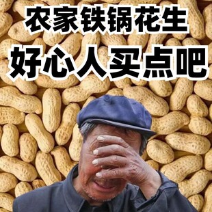 足斤足两】现炒花生铁锅原味炒花生带壳熟花生花生果特产干果零食