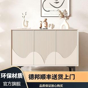 lw0鞋 轻奢岩板入户门大容量收纳玄 柜家用门口奶油风新款 2024爆款