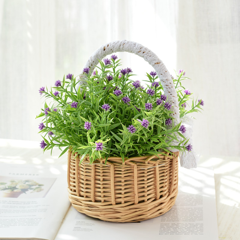 仿真花束假花客厅装饰道具田园餐桌干花塑料花床头柜摆件桌面摆设