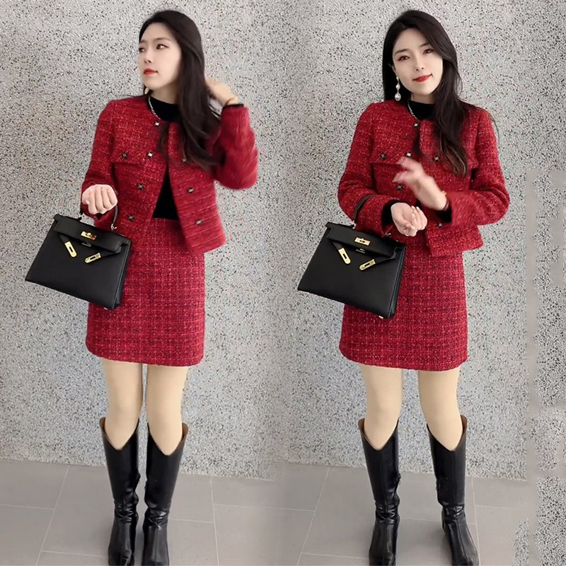 高级感小香风气质名媛时尚套装女25春季长袖开衫外套半身裙两件套,女装/女士精品,时尚套装,淘宝优惠券,粉丝福利购,淘宝优惠卷