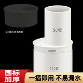 75PVC补芯变径圈补心110排水管配件内插大小异径转接头下水