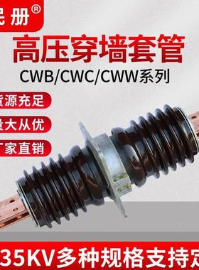 10-35KV户外高压陶瓷穿墙套管CWB-CWW-10/800-1000AFCRG1-12/1250