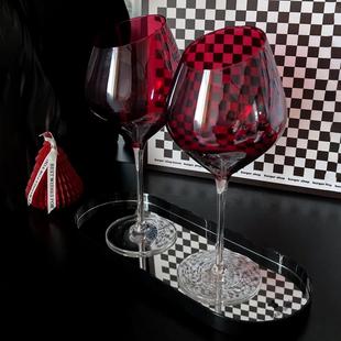 ins轻奢风高脚红酒玻璃杯套装 态生活 高颜值家用高档香槟杯葡萄酒