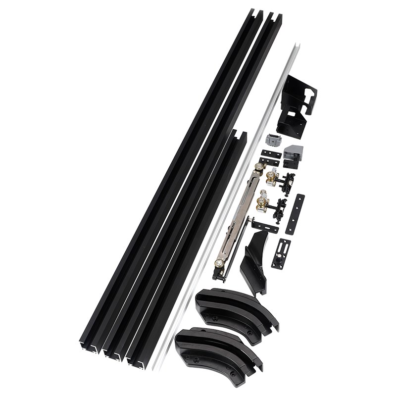 内推巴士平移门轨道缓冲衣帽x间卧室隐形门推拉平移门滑轨五金配