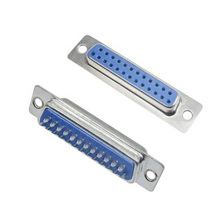 DB25转接头25针转接器 公对公母对母 连接头串口公母转换头塑胶壳