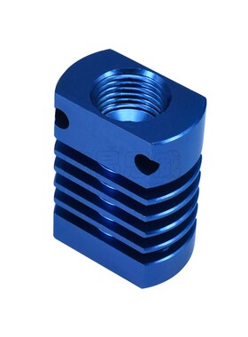 3D印表机 配件 挤出机 MK10 E3DV6 散热铝块 散热片 散热器蓝色