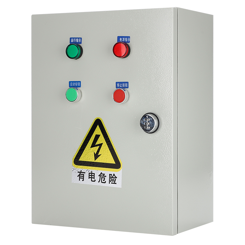 通风机控制c箱三相电机按钮启停电控箱水泵开关缺相保护器排烟配