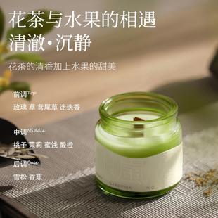 菓凯桂花香薰蜡烛卧室茶香室内家用持久高级浪漫低温香氛熏香女生