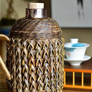 竹编热水瓶暖水瓶保温瓶传统家用热水壶茶室大容量宿舍精品开水瓶