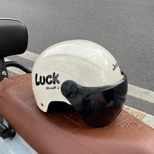 通用透气新款 夏天防晒3c认证电动车头盔女款 摩托车半盔安全帽四季