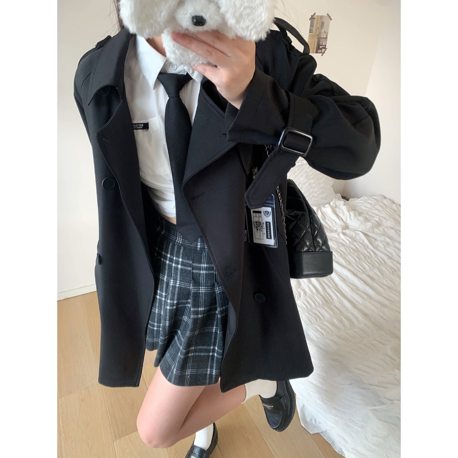 短版风衣女2026新款英伦