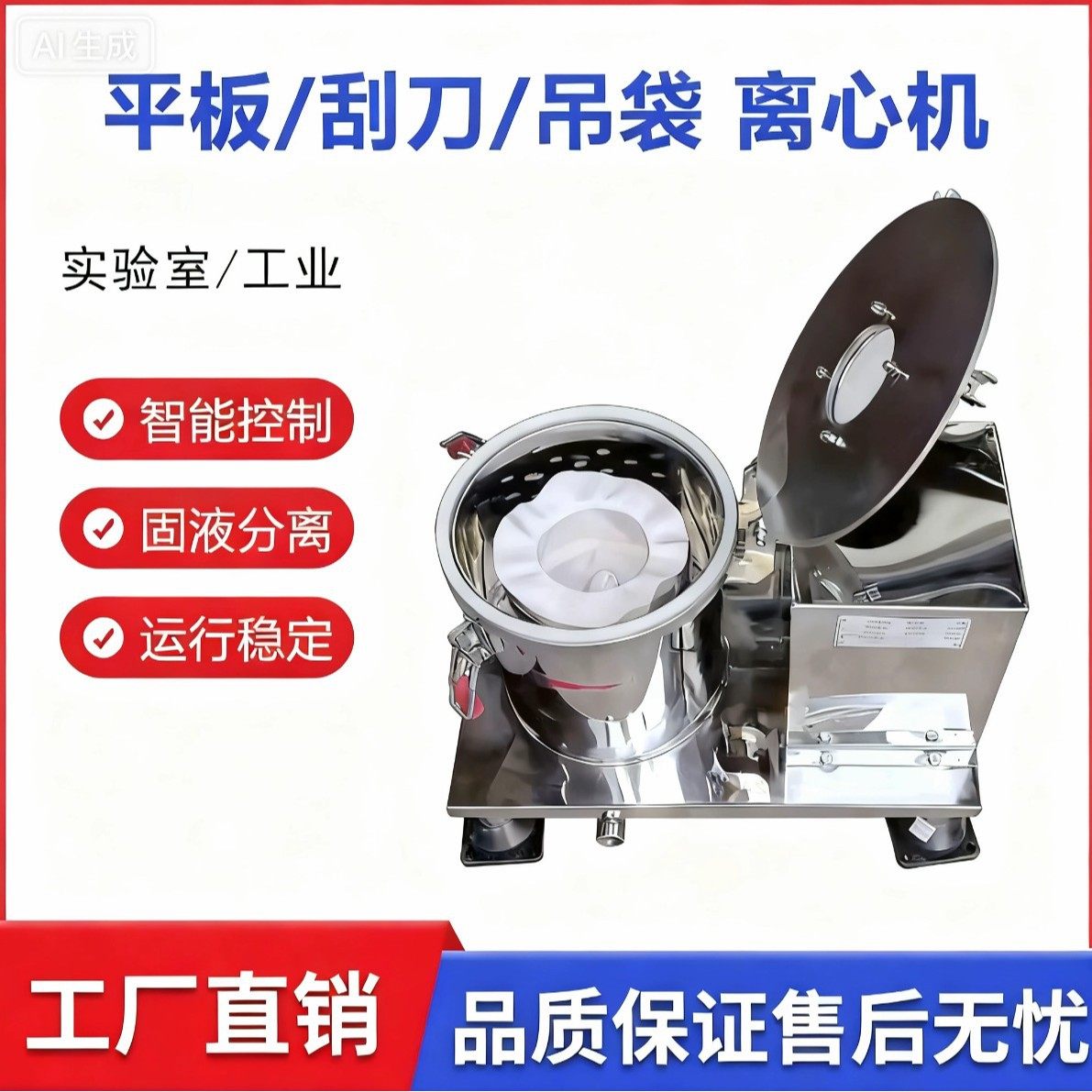 实验室平板离心机过滤离心机固液分离全自动刮刀卸料工业脱水机,清洗/食品/商业设备,果蔬加工设备,淘宝优惠券,粉丝福利购,淘宝优惠卷