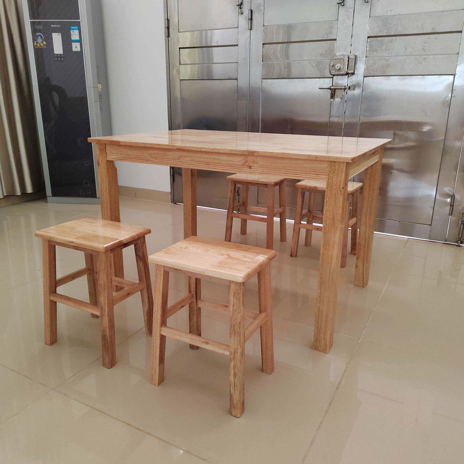 餐桌经济家用实木餐台饭店快餐简易饭桌餐厅方桌厂家实用