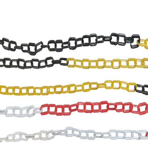 塑料警示链连接交通设施塑料红白黑黄条路锥方锥隔离围栏防护扣环