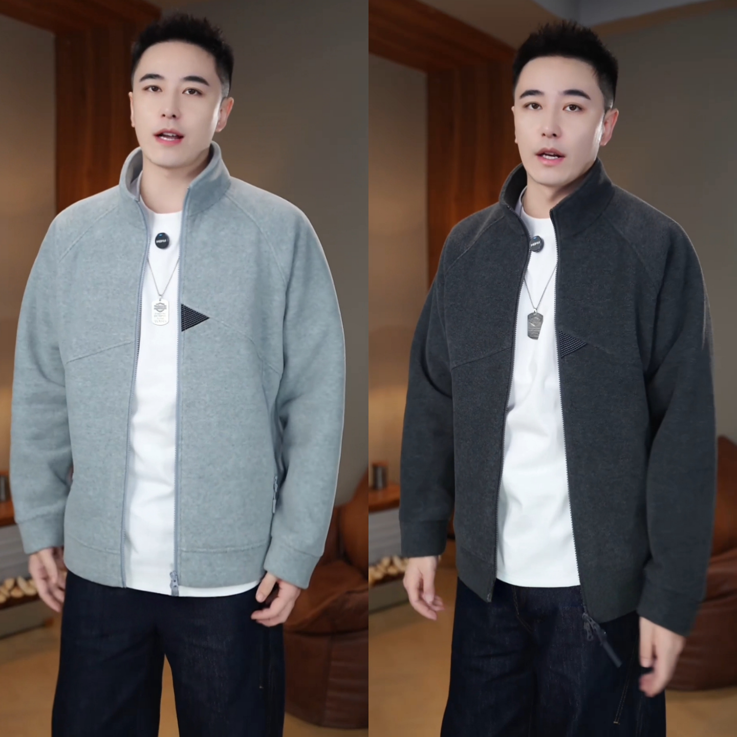 冬季新款情侣款休闲夹克外套