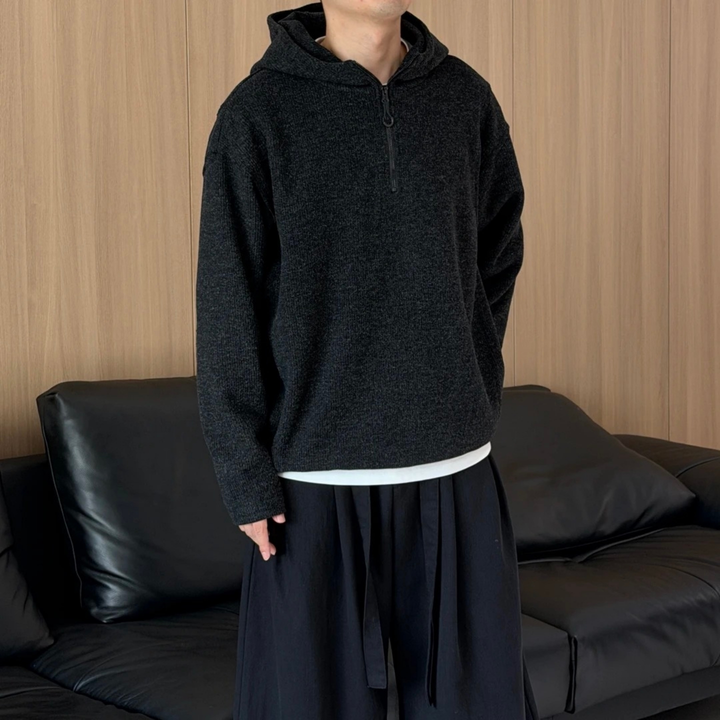 秋季新款休闲老钱风卫衣男士