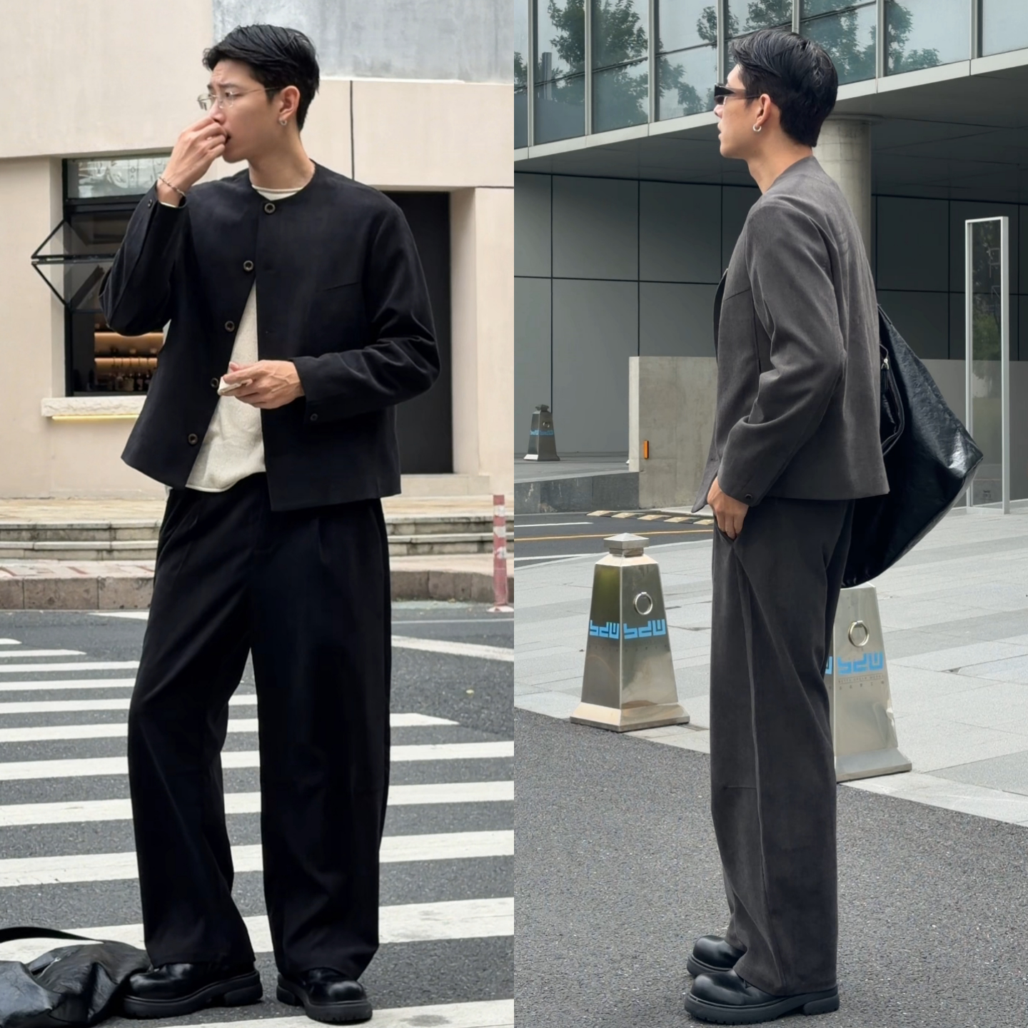 秋季时尚帅气休闲男士两件套