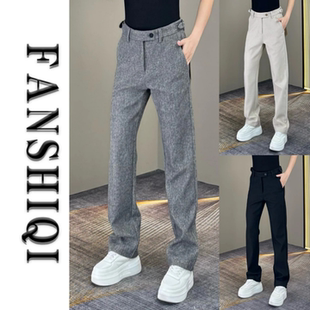 加绒男士 裤 商务休闲裤 潮流直筒西装 舒适简约轻奢百搭 百搭长裤 冬季