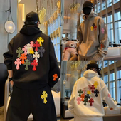 秋季 休闲套装 男连帽套头卫衣时尚 直播间同款 休闲裤 潮流痞帅两件套