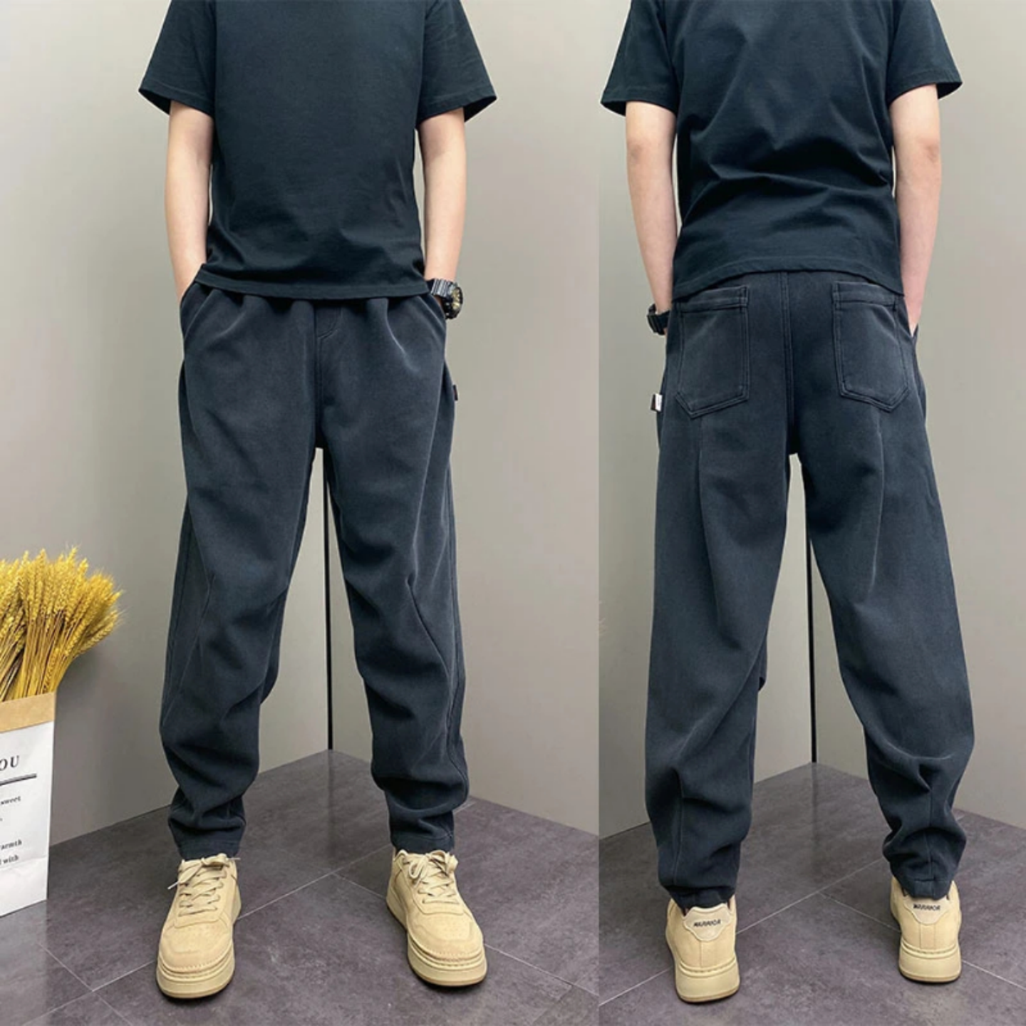 秋季爆款韩版男士百搭休闲裤